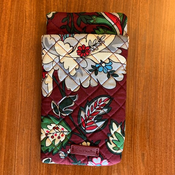 Vera Bradley Accessories - Vera Bradley Bordeaux Blooms Iconic Double Eye Case